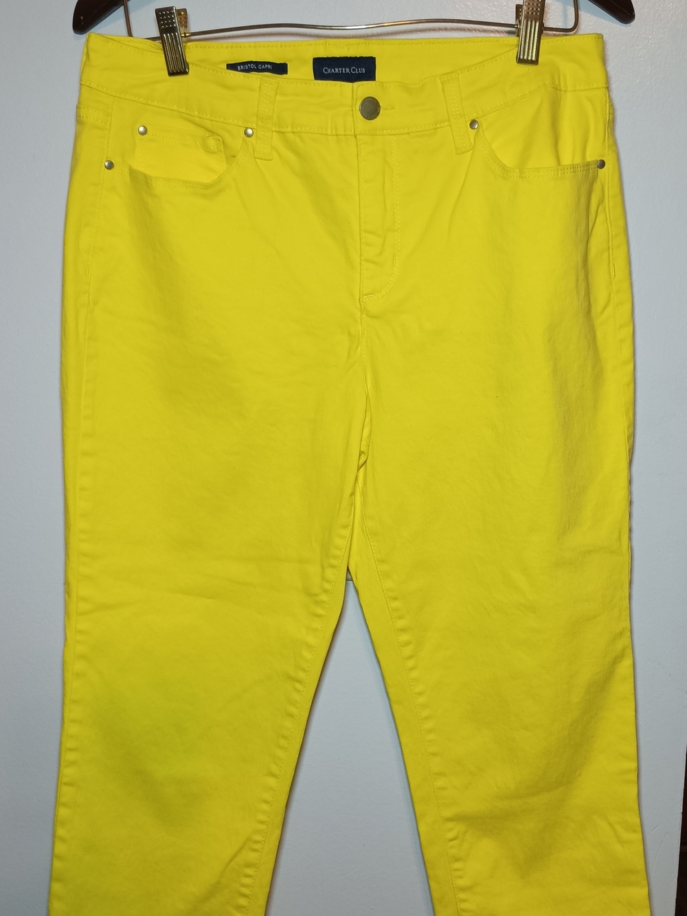 Charter Club Women’s Bright Yellow Capris